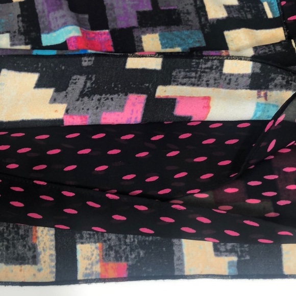 Rachel Rachel Roy Multicolored Abstract Semi Sheer Blouse Small - Picture 7 of 8